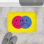 cool bipolar bath mat design that is the best of both worlds- yellow color - Wavechoppa
